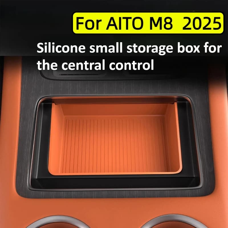 Central control silicone small storage box water cup storage protection pad for AITO M8  2025