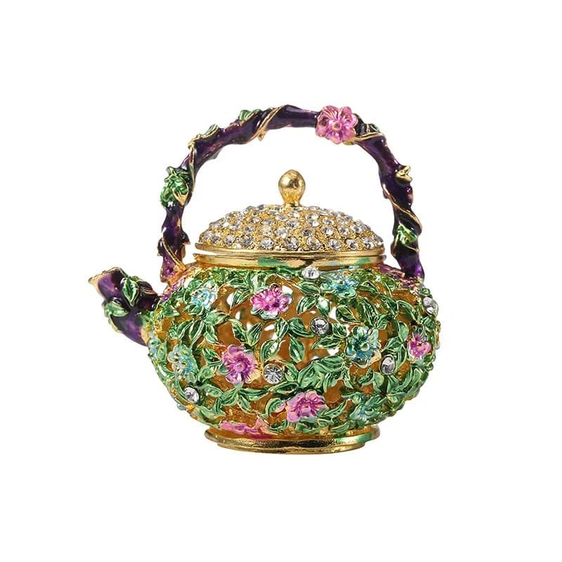 Fashion Light Luxury Teapot Jewelry Box Zinc Alloy Jewelry Storage Box, Box High Box