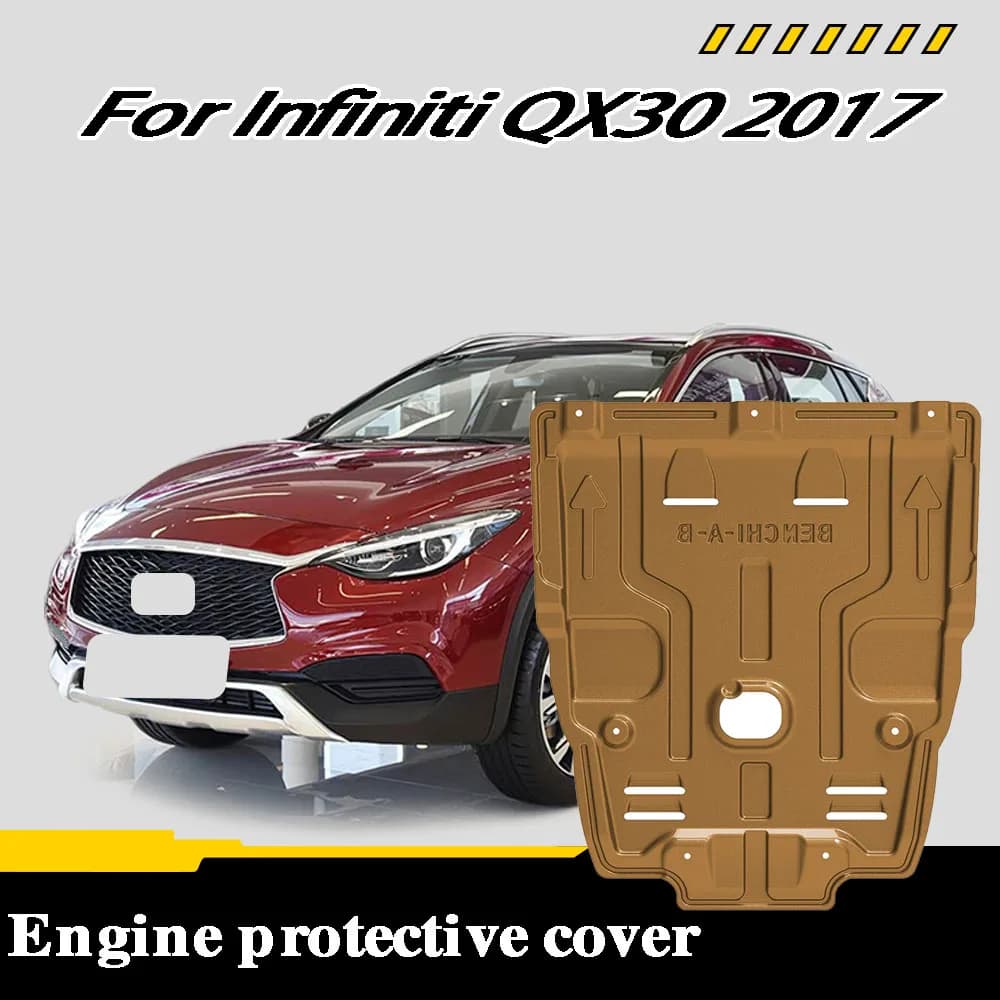Car underbody protection plate For Infiniti QX30 2017 1.6T 2.0T engine undertray, underbody protection plate