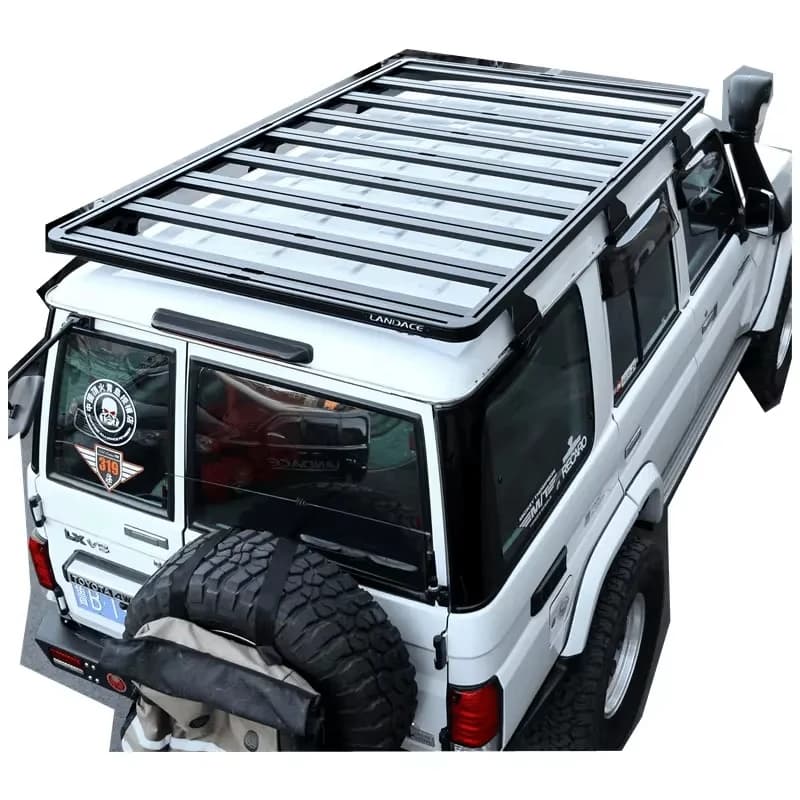 Hot Sale Universal Cargo Carrier Basket Aluminium Alloy Roof Rack for SUV Toyota LC76 Car Roof Racks