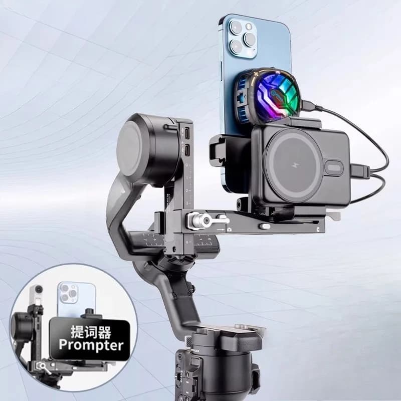 PS11 mobile phone gimbal stabilizer expansion mobile phone clip radiator