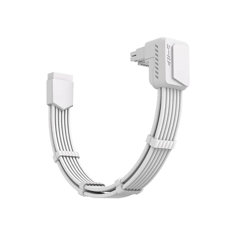 Graphics card steering head braided module cable 90 ° power supply transfer head power elbow 16pin12V bend 12 + 4P