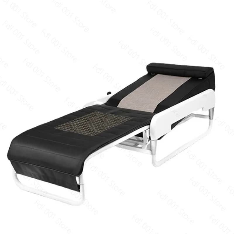 Electric household multi-functional warm hot compress massage jade bed full body massage 3D foldable massage bed