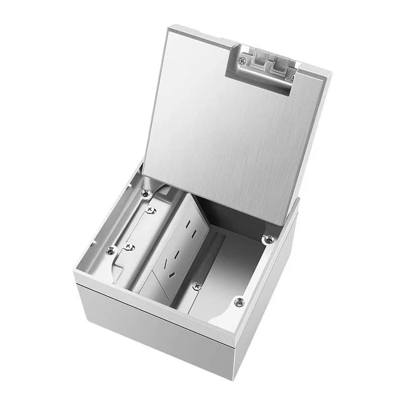 Socket Invisible Embedded Flat Ultra-thin Floor Plug Socket Stainless Steel Waterproof Marble Wood Floor