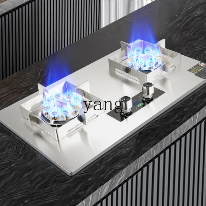 LTT gas stove household stainless steel all-copper fire cover fire double stove double nine-cavity mandarin duck stove