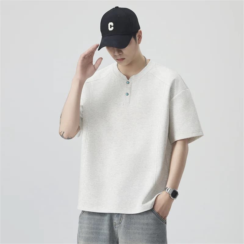 2026 Summer New Style Men's Fashion Sporty Versatile Short-Sleeved T-Shirt POLO Shirt