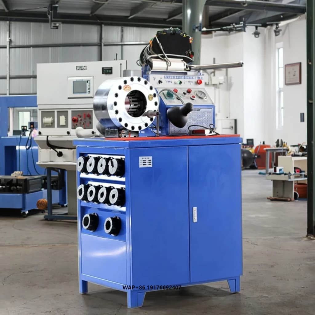 High Pressure Hydraulic Hose Crimper Steel or Durable Design for Industrial Hose Assembly (Professionals or Workshops)