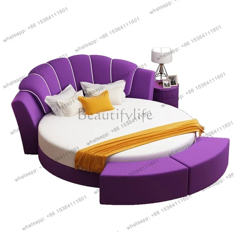 Frame Confortable Bed Modern European Light Luxury Design Fashionable Bed Quality Wedding Confortable Cama Casal Beds Furniture
