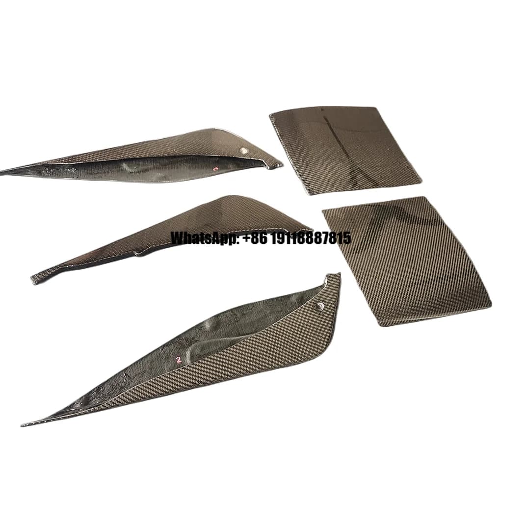 Carbon Fiber Material Rear Bumper Lip Diffuser Decoration for Ferrari California 2015 Auto Car Styling