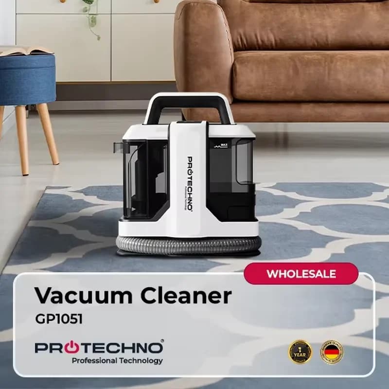for Protechno GP1051 3800W Portable Carpet Cleaner 12kPa Powerful Suction Spot Cleaner Vacuum with 2 Removable Water Tanks