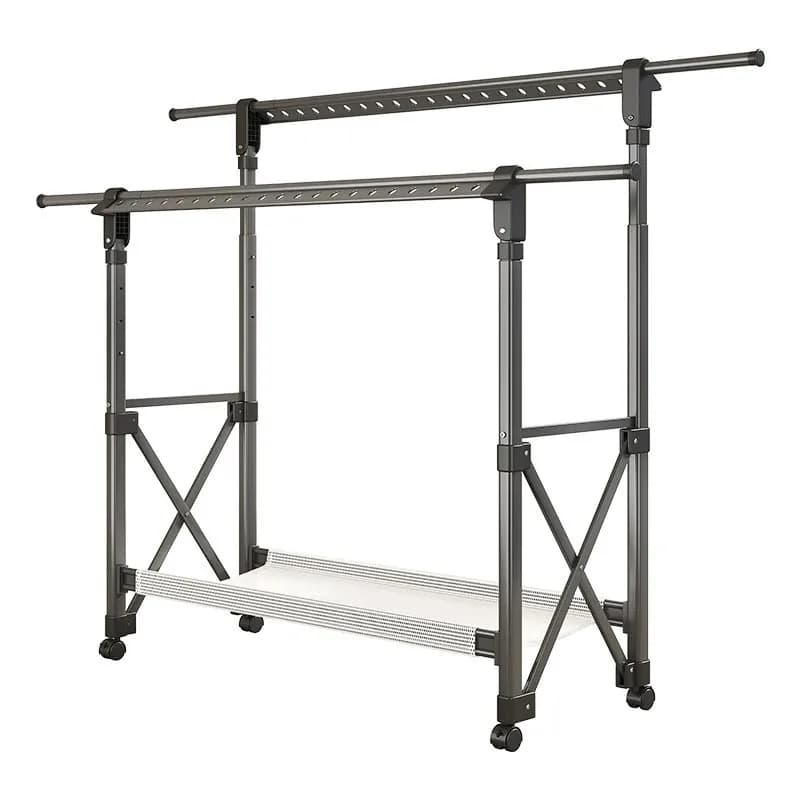 floor-to-ceiling folding, indoor household, balcony outdoor, bedroom quilt drying artifact, lifting clothes pole