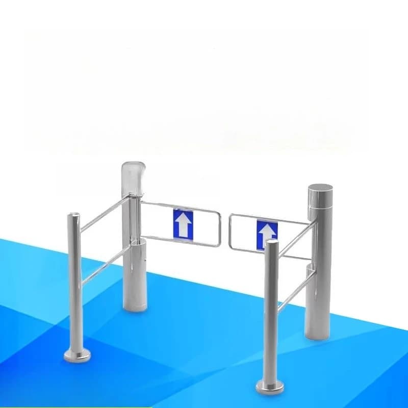 Supermarket pedestrian induction channel door, construction site community access control system brush face wing gate