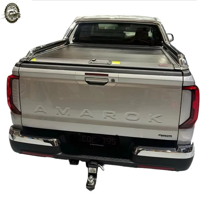 For VW Amarok Pickup Manual Retractable Roller Shutter Cover Sand/Dust Proof Metal Tonneau with Waterproof and Locking Functions