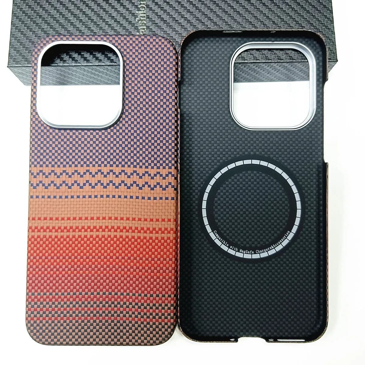 Genuine Aramid Carbon Fiber for Magsafe Case For OnePlus 15 OnePlus15 Matte Sunset Moonrise Bulletproof Magnetic Hard Thin Cover