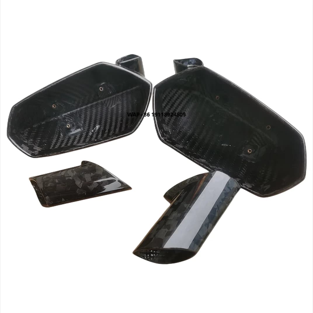 LP700 LP720 LP750 OEM Style Dry Carbon Fiber Forged Pattern Car Side Exterior Rearview Mirror Cover Replacement Parts