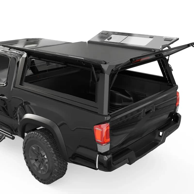 PrimeSelect All Weather Rustproof Aluminum Hard Canopy 4X4 Offroad Exterior Accsori Fit F-0 SuperCrew Pickup