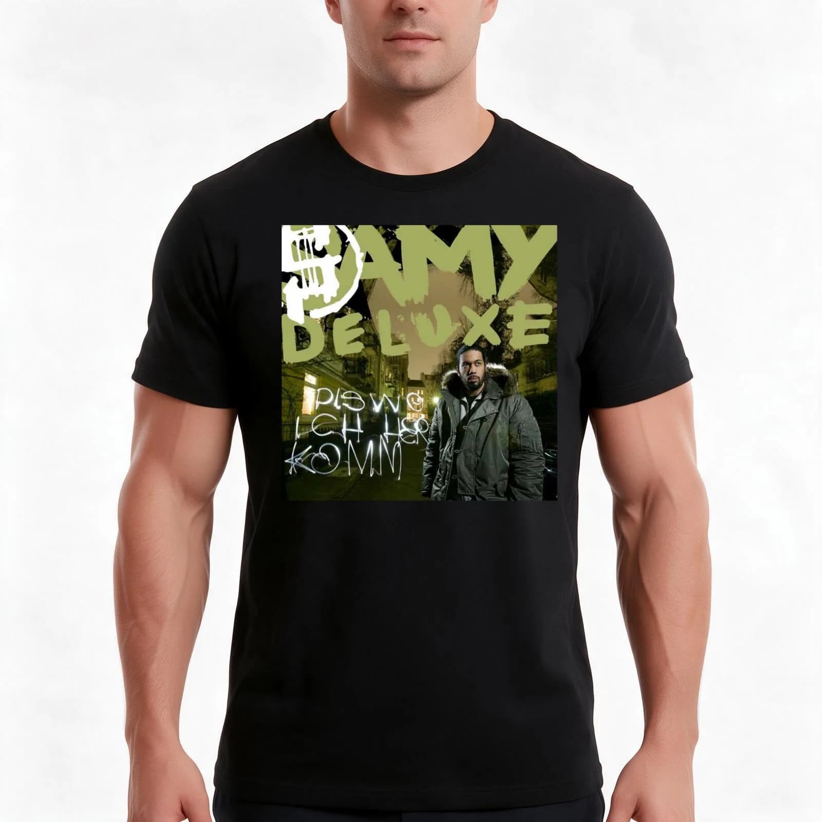 Samy Deluxe - Dis wo ich herkomm album 2009 T-Shirt, Summer Casual Cotton Tee, Oversized Streetwear Tops, Vintage Graphic Print
