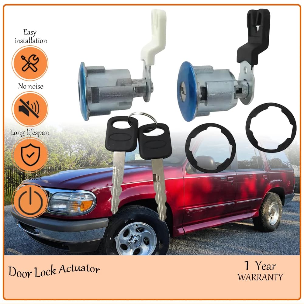 Front Side Door Lock Cylinder Kit,design consistent locking feel,crafted for E-Series Super Duty trucks OE 13268592,AM-124084818