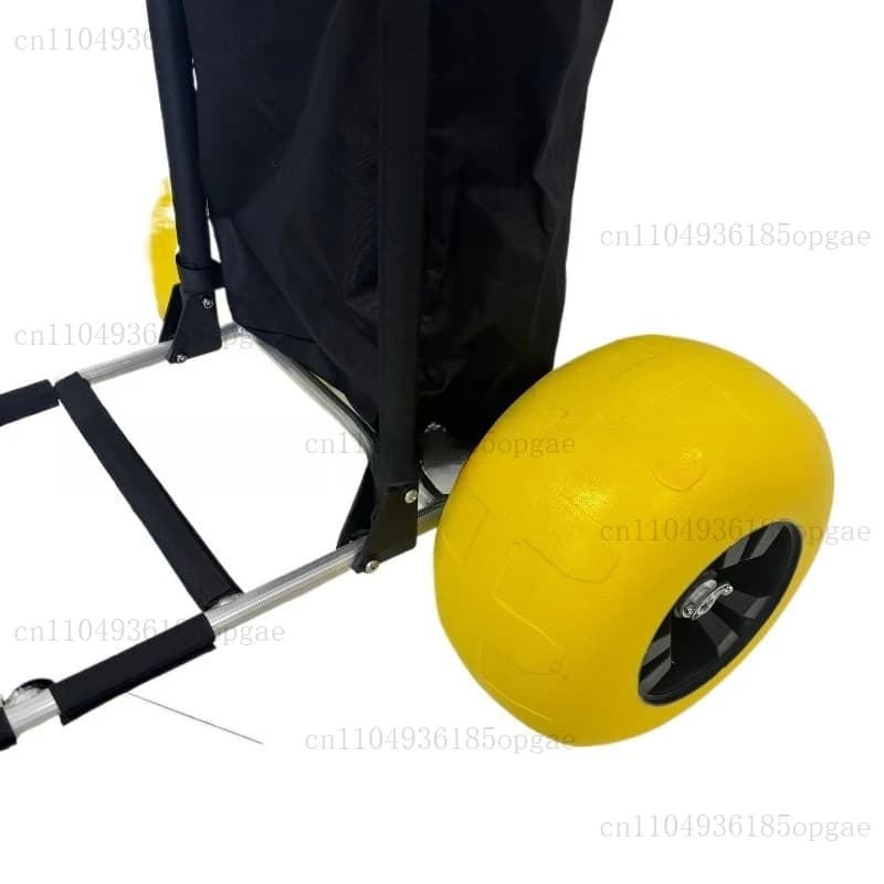 New Balloon Wheel TC3003 Aluminum Beach Tool Cart Luggage Cart Retractable Folding Beach Fishing Trolley