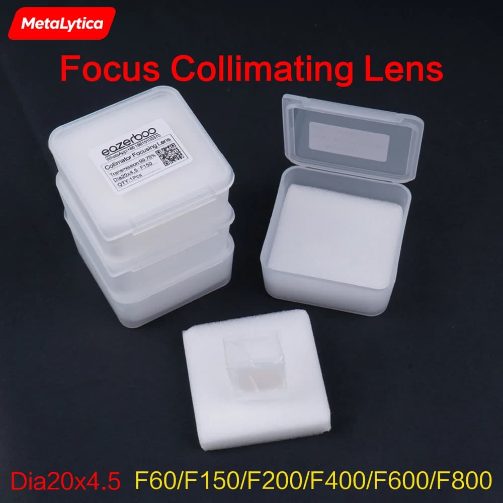 Fiber Laser Collimatorr & Focus Lens D20x4.5 F150/200/400 JGS1 / JGS2 / HQ (Quartz Fused Silica)Handheld Laser Welding Head