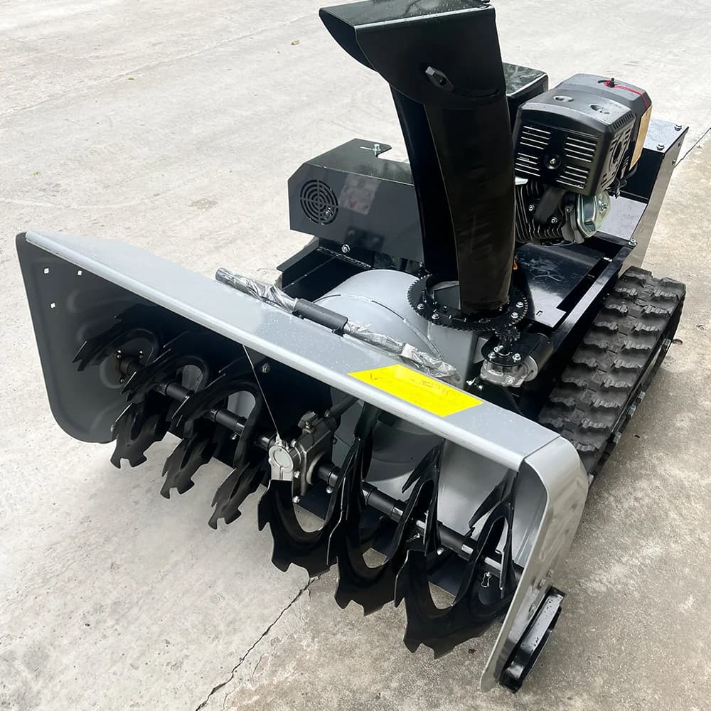Remote Control Snowplow Multi-Purpose Snow Blower Robot Snow Blower Rubber Track Snowplow Removal Equipment