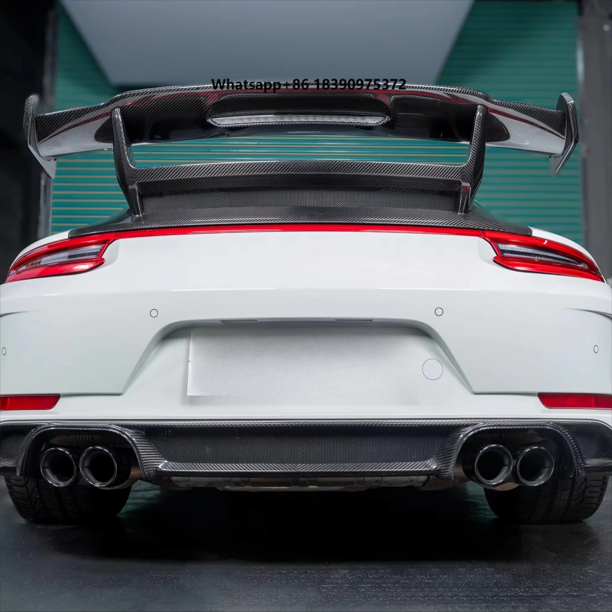 For  911 2012 2013 2014 2015 2016 2017 2018 2019 991 Upgraded Dry Carbon Fiber GT3 Tail Wing or TKT Tail Assembly