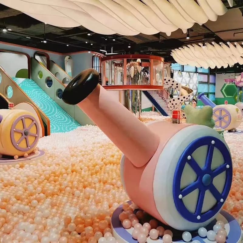Naughty Castle Children's Paradise Ocean Ball Soft Bag Cannon Machine Indoor Shopping Mall Ball Sprayer Playground