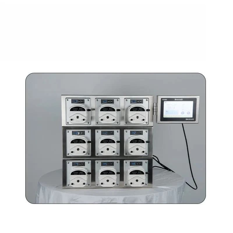 medical reagent automatic production line peristaltic pump filling system aseptic liquid filling