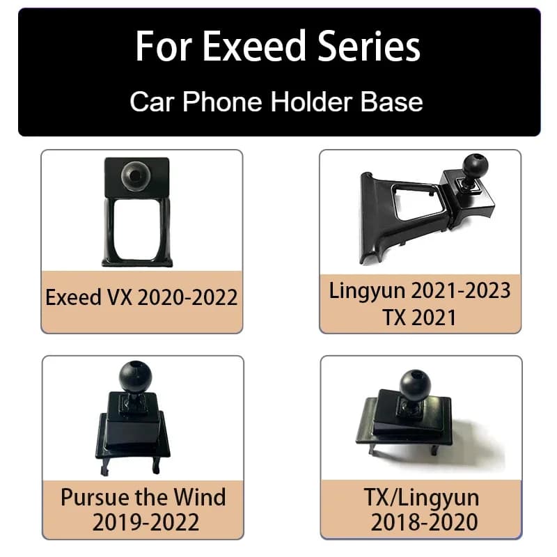For Chery EXEED LX TXL VX TX 2018 -2023 Car Center Air Vents Dedicated Phone Stand Holder Base Collocation Mount Bracket