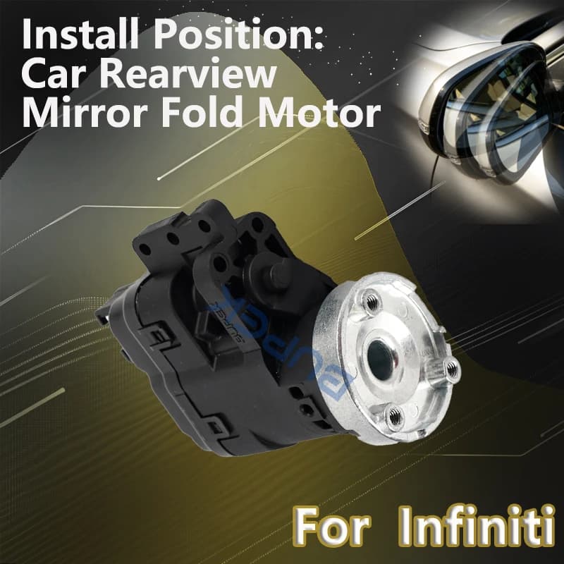 BUPEK For Infiniti G37 G37X Coupe 2008-2013/QX50 QX70 2014-2017 Car Exterior Auxiliary power folding mirror R L motor repair