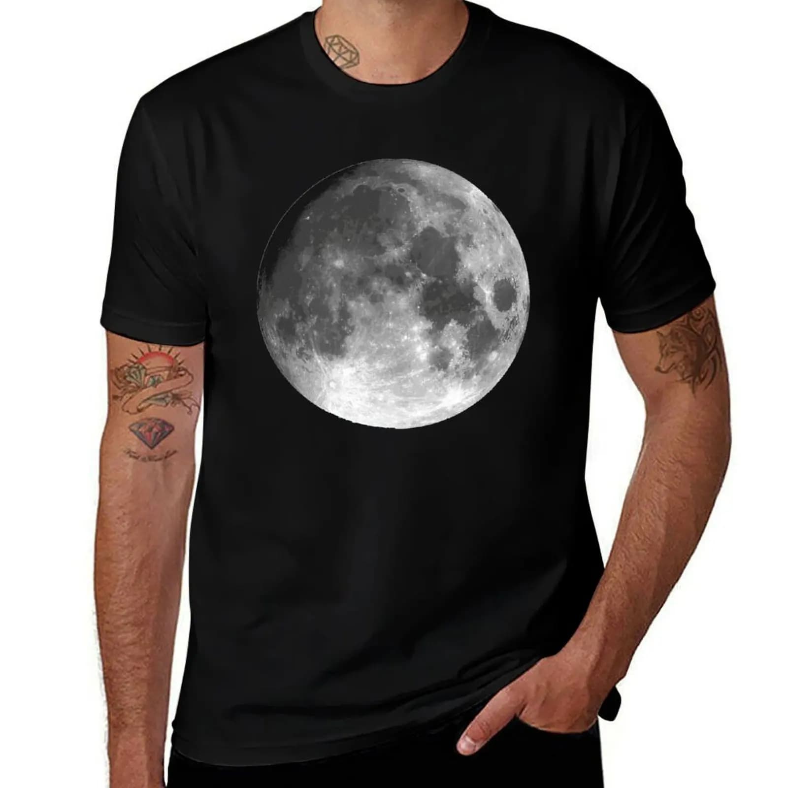 Moon T-Shirt t shirt personalised man t shirt designer t shirts for man cotton funny T-Shirt