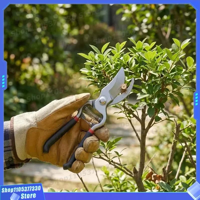 8 Inch Pruning Shears Specially Coated Blades Smooth Cutting No Resin Adhesion Garden Tool 10 Inch Heavy Duty Secateurs for