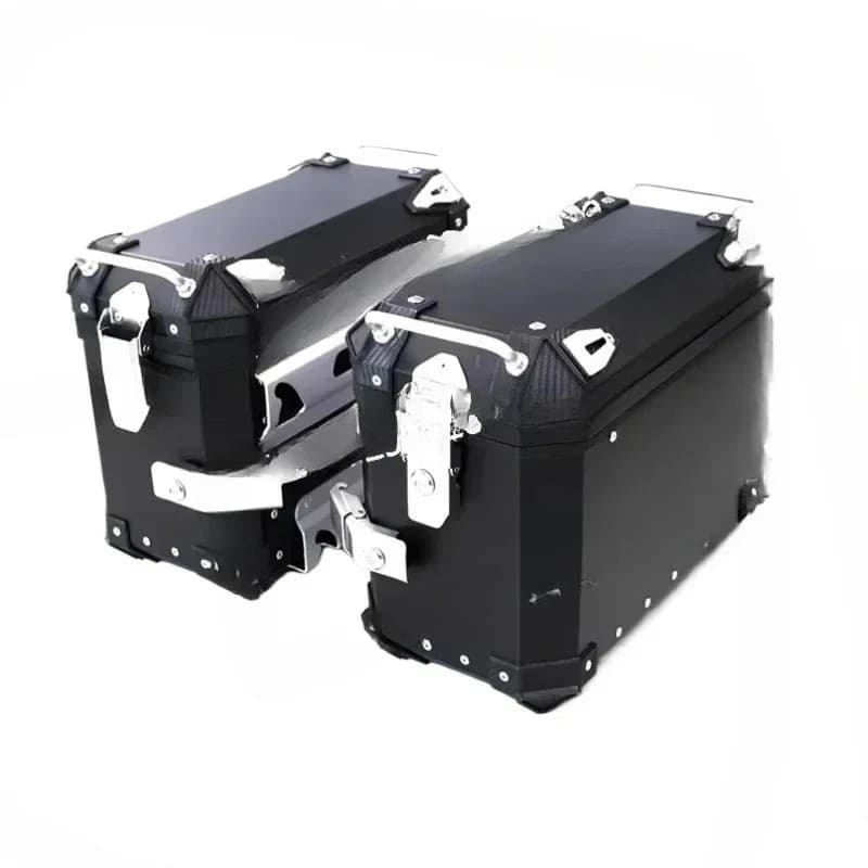 Universal Aluminum Toolbox Motorcycle Trunk Left Right Side Box Luggage Pannier Cargo Tool Box Storage