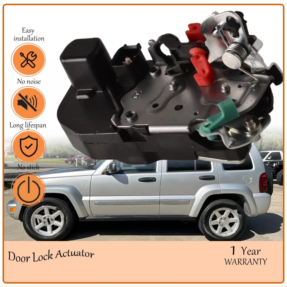 Anti-rattle Rear Right Door Lock Actuator, suits to Jeep Liberty 2002-2007, oem 55177044AD,55177044AE,55177044AF,931-693,DLA596