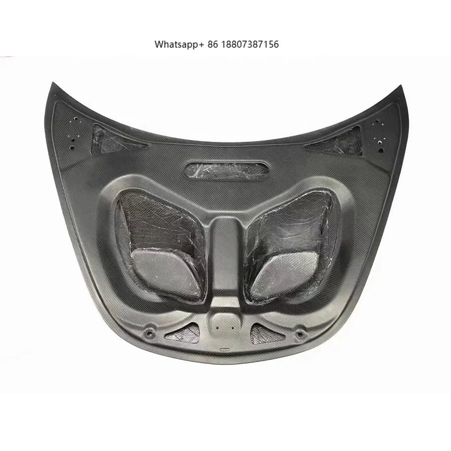 Carbon Fiber Front Engine Hood forMclaren 540C 570S 570GT 600LT Engine Bonnet Cover Hood Scoop