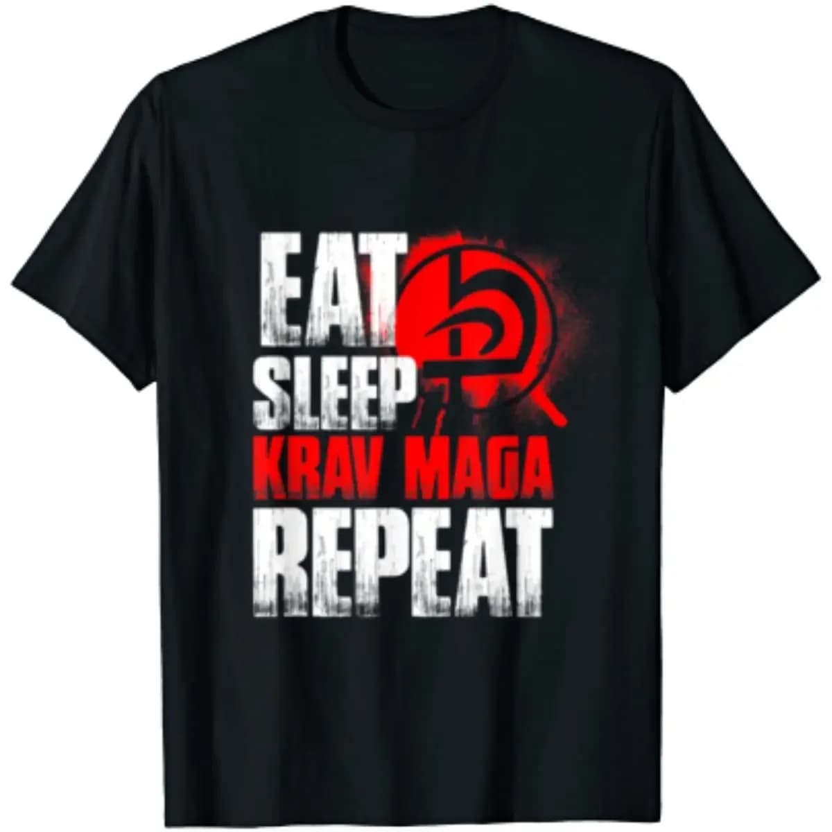 Eat Sleep Krav Maga Repeat Krav Maga Men T-Shirt Short Sleeve Casual 100% Cotton O-Neck Summer T Shirts