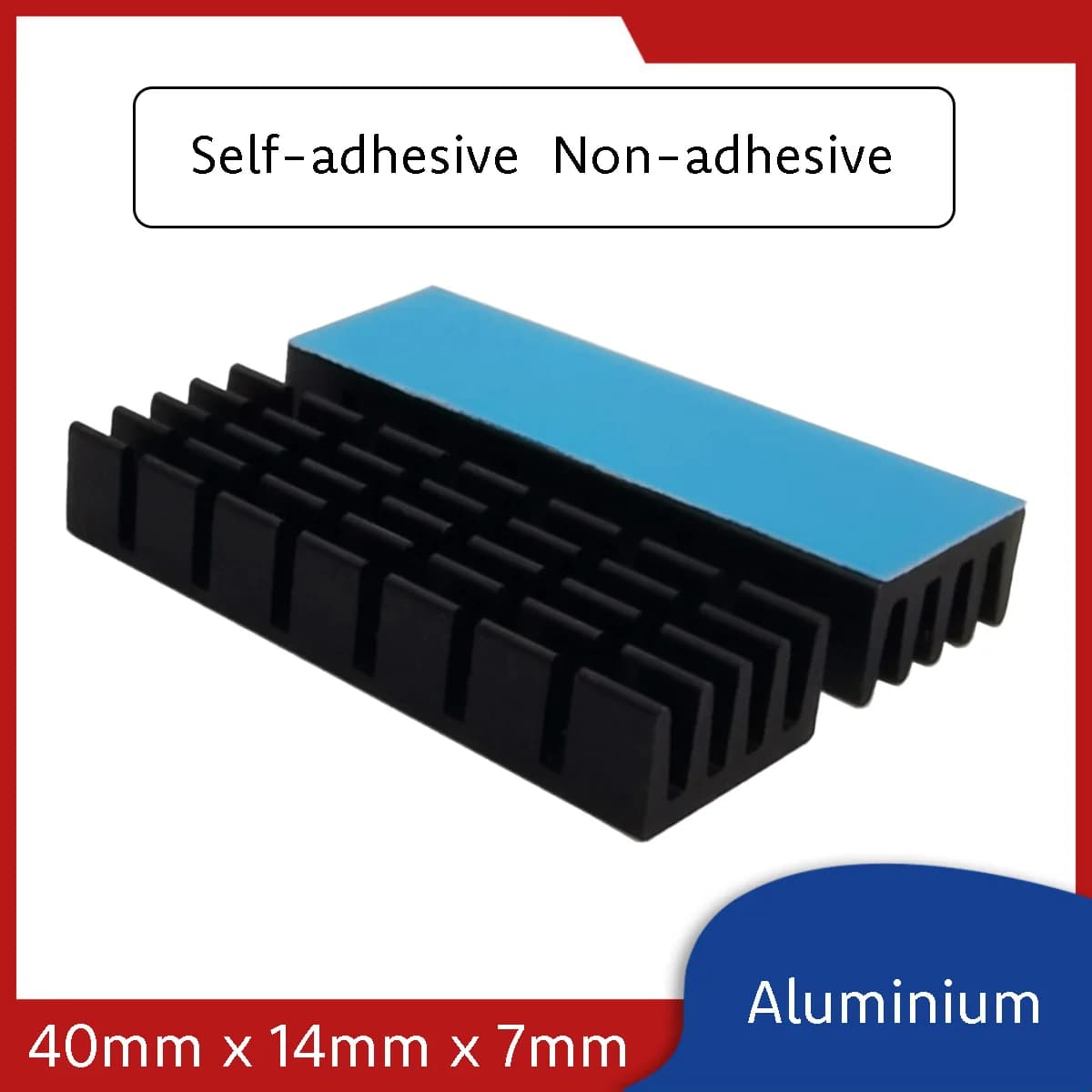 Heat-Dissipating Aluminium Heat Sink Highly Thermally Conductive Alu for Electronic Motherboards / IC Chips