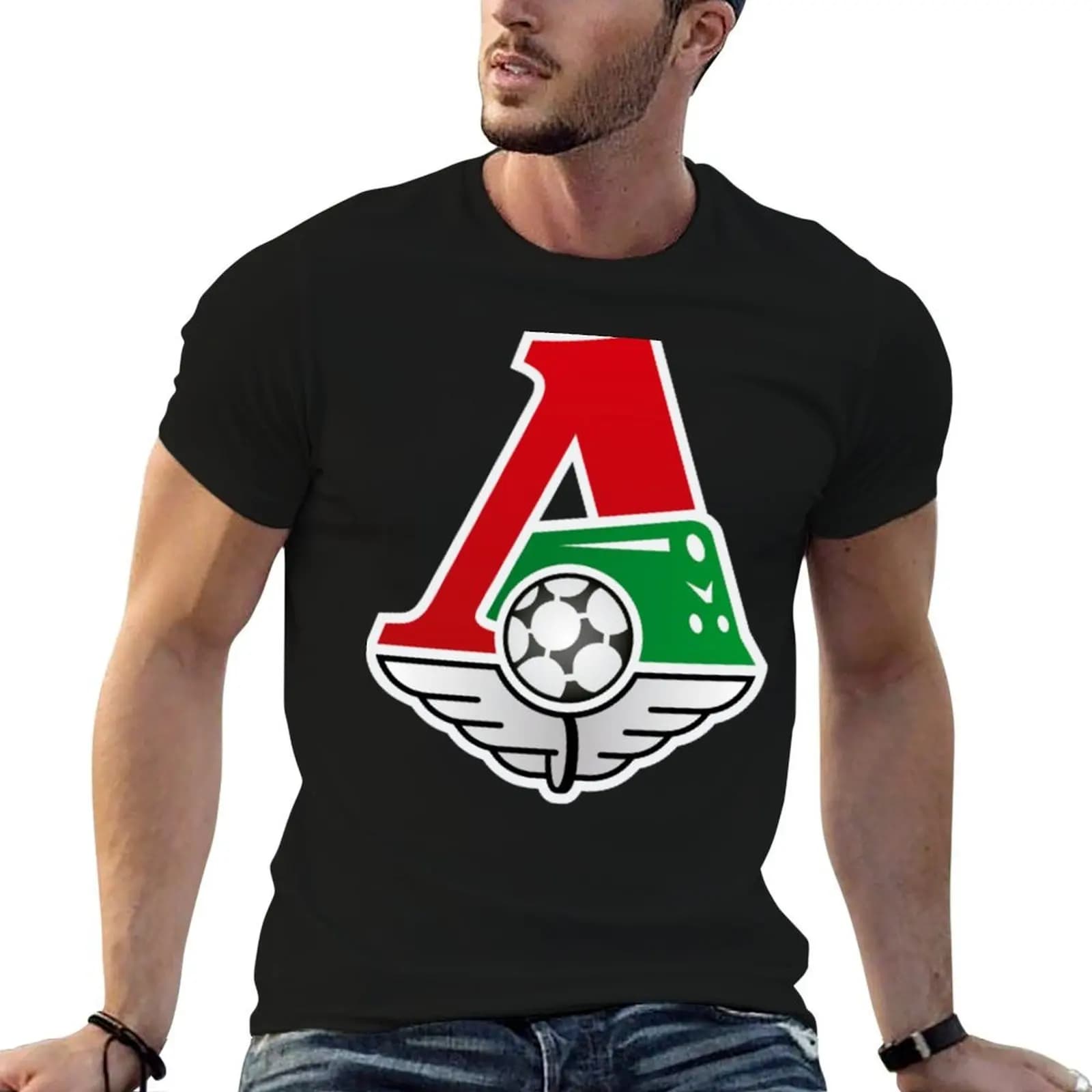 FC Lokomotiv Moscow логотип T-Shirt graphic t shirts anime shirt mens shirts graphic tee