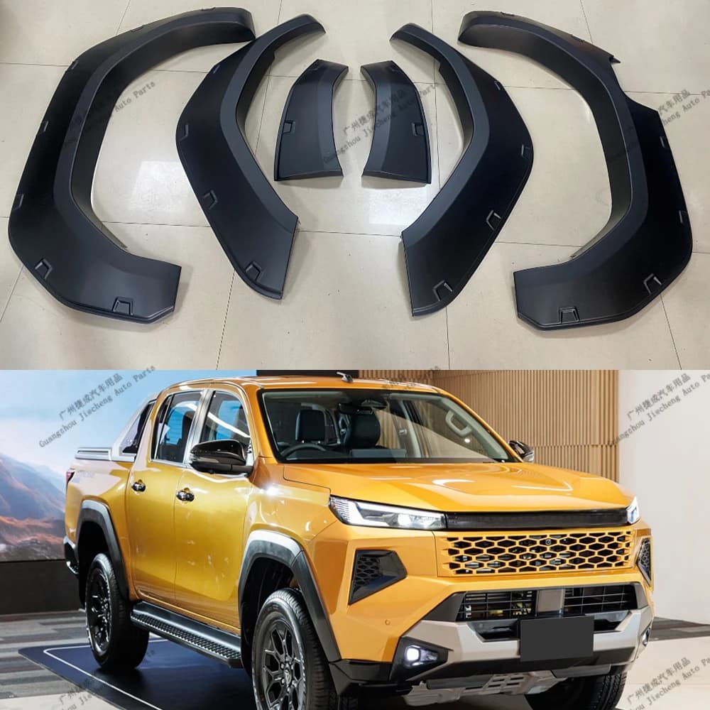 Wheel Arch Fender Flares For Toyota Hilux Travo 2025-2026 Wide Body Fender Extensions ABS Off Road Mudguard Arch Cover