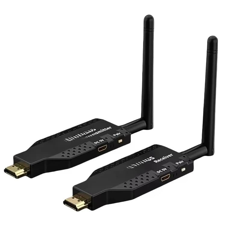 Wireless for HDTV  50M Transmitter Receiver Plastic Material 1 Tx to 4 Rx for     PC to TV Proje  1080P