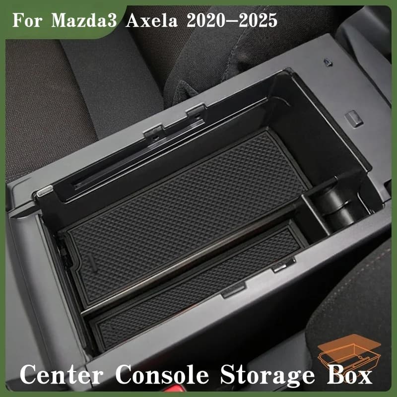 Car Central Control Armrest Box Storage Box Tray Holder For Mazda 3 Axela 2020 2021 2022 2023 2024 2025 Organizer Accessories
