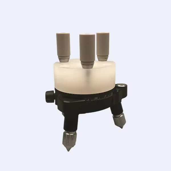 Superior Horizontal Holder for Rotating Disk Electrodes Enables| 6 Electrodes to Be Installed Simultaneously