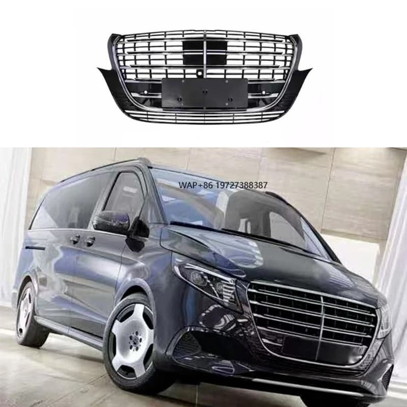 New Style Front Grille Upper Radiator Grill  for  V-Class W447 V260 V250 Exterior Upgrade Parts