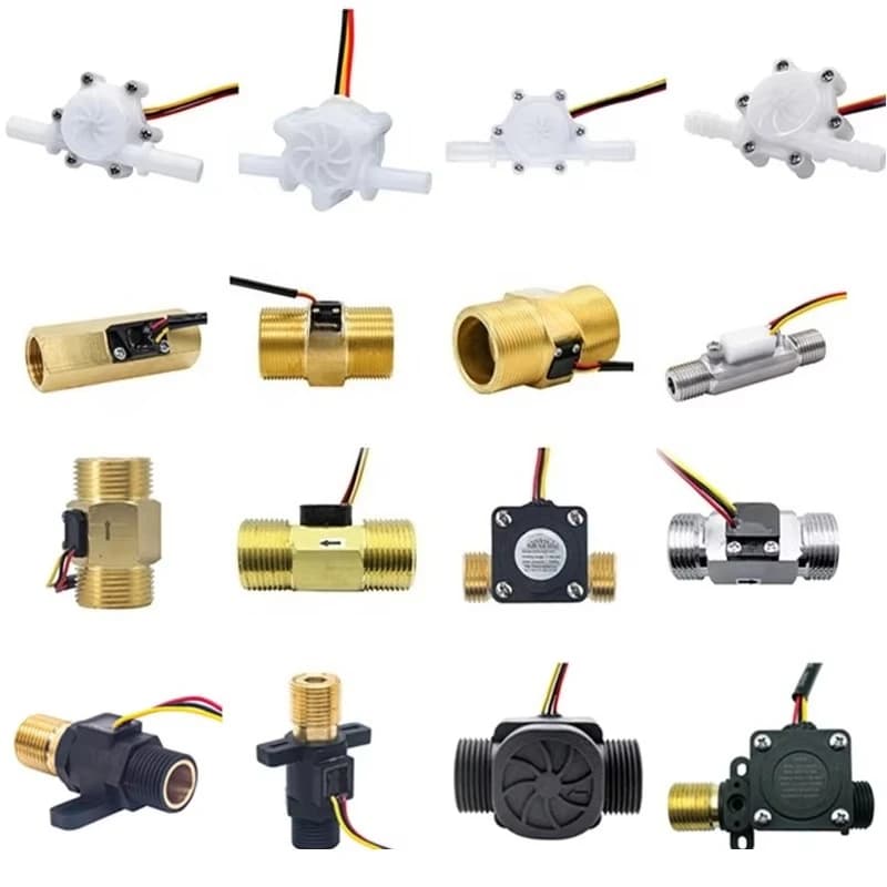 1/4"-2" Hall Effect Liquid Flow Detector Pulse Signal Water Measurement