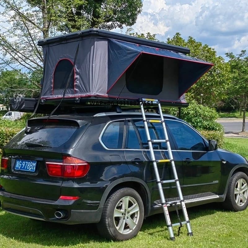High Quality Aluminum Hard Shell Roof Top Tent for Big Size Outdoor Camping Folding Waterproof Rooftop Tent