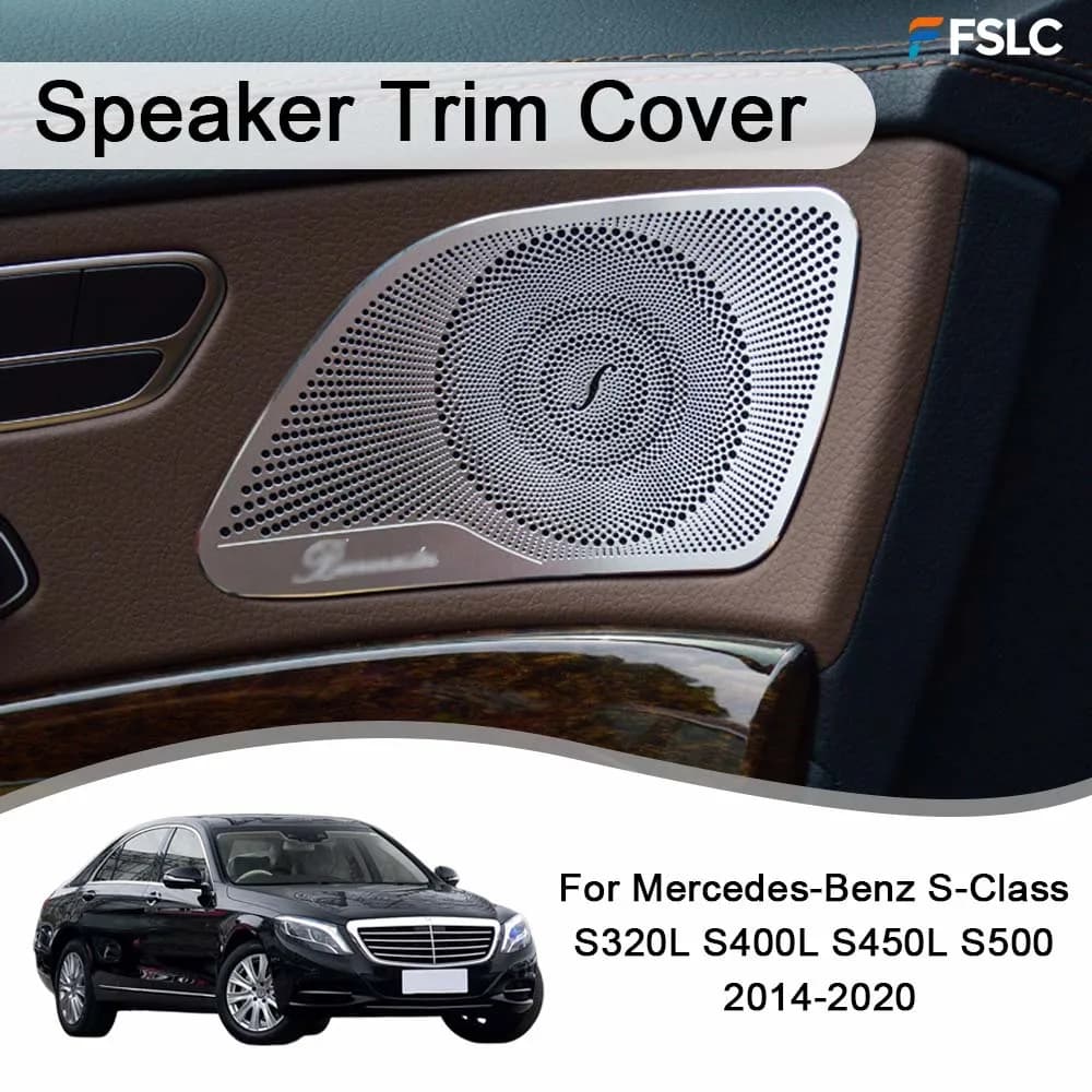 Cars Accessories Speaker Trim Cover For Mercedes‑Benz S‑Class S320L S400L S450L S500 2014-2020 Protective Cover Car Upgrade