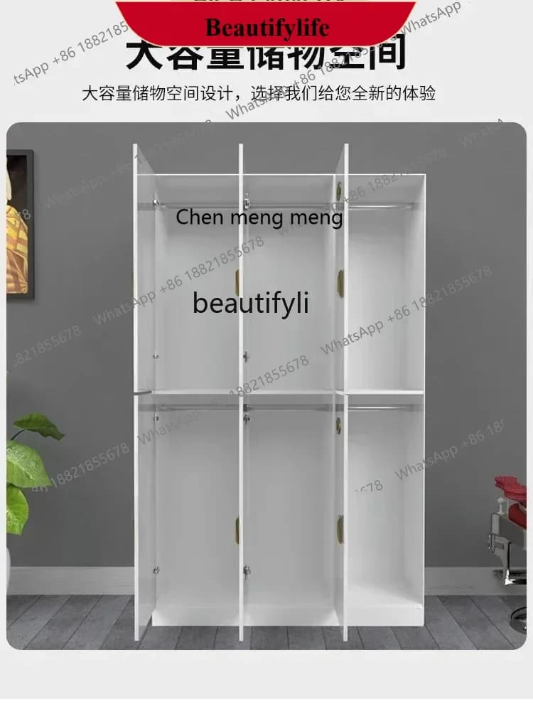 D178  Y Wooden Wardrobe Bathroom Gym Hairdressing Barber Shop Store Cabinet Yoga Locker with Lock