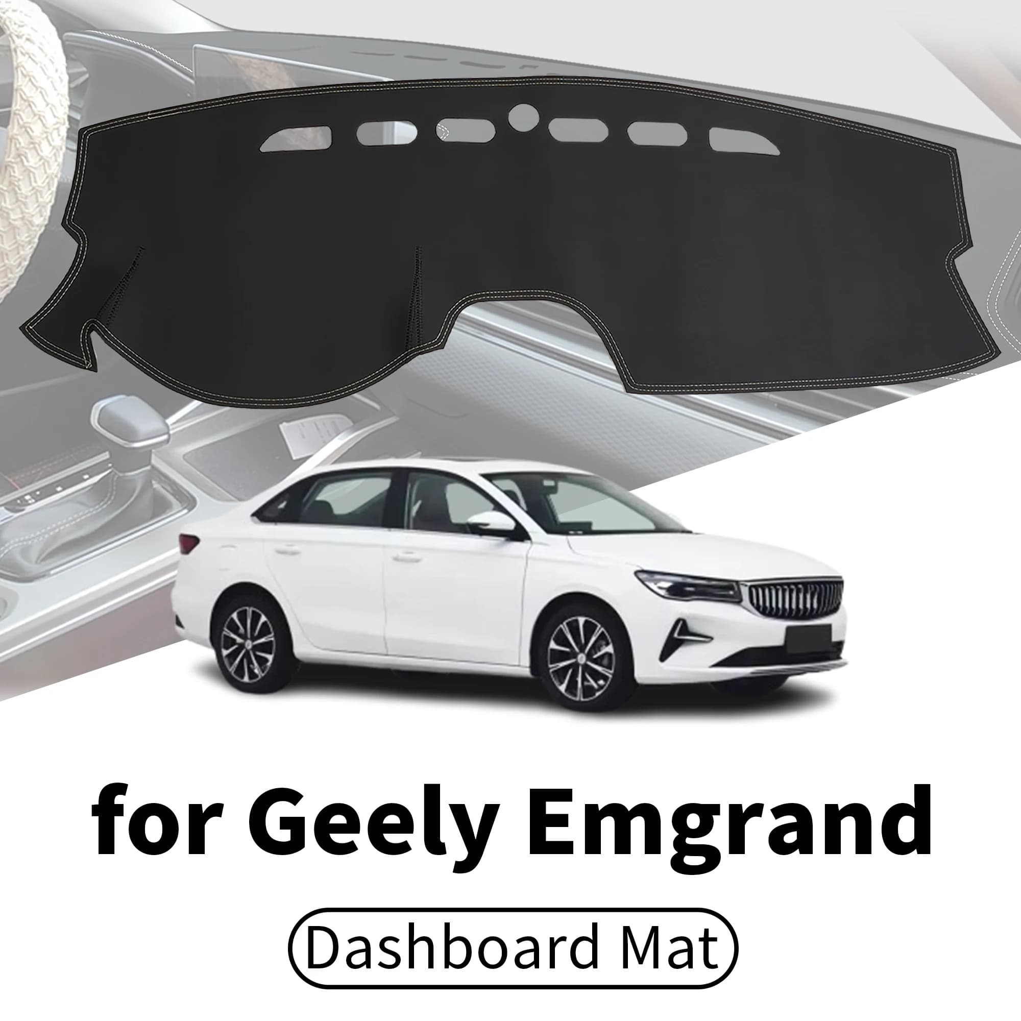 for Geely Emgrand 2022-2026 4th Gen SS11 Car Dashboard Cover Dashmat Sunshade Anti‑UV Anti‑Glare Dash Mat Interior Accessories
