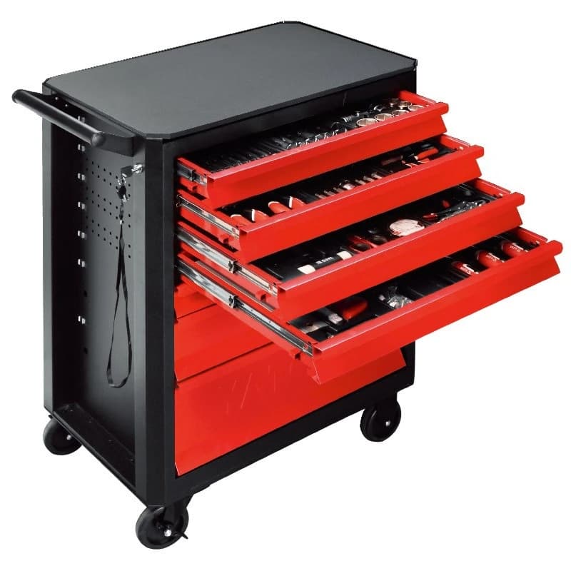 Drawer tool cart combination set Multifunctional car maintenance equipment Mobile toolbox cabinet
