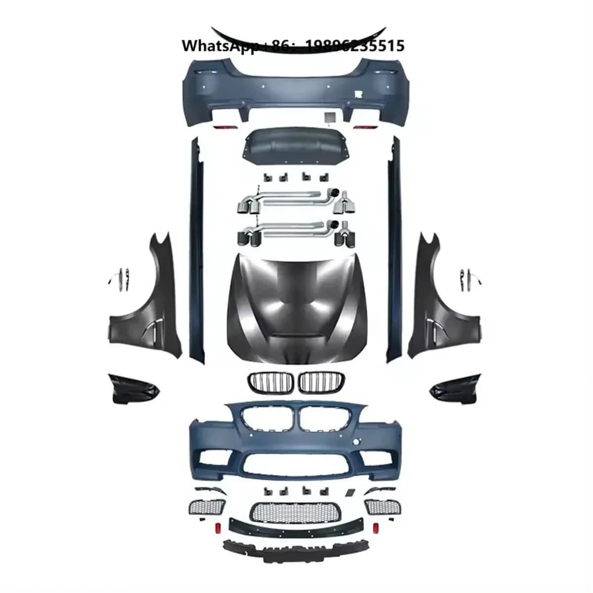 Body Kit for 2010-2017 5 Series F10 Upgraded M5 Style Front and Rear Bumpers 1:1 Design Aerodynamics